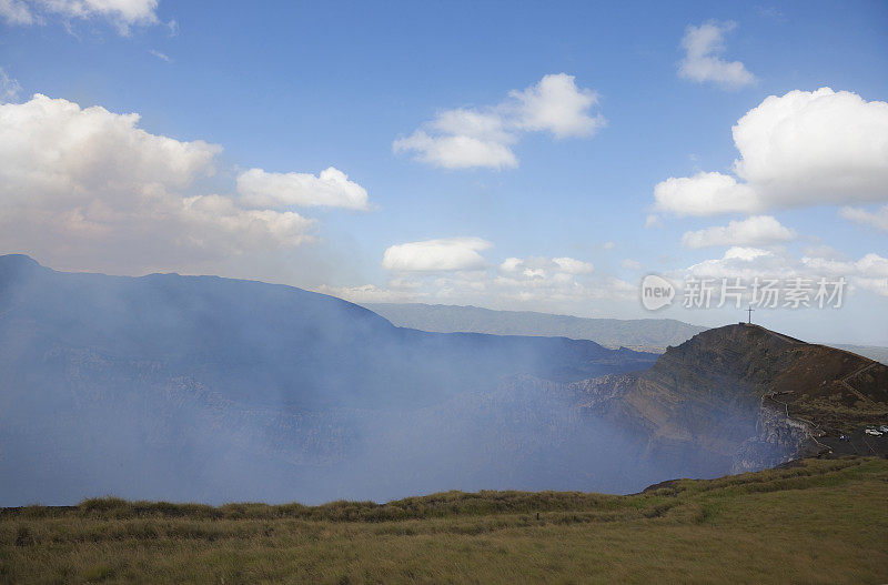 火山Masaya和La Cruz de Bobadilla，尼加拉瓜